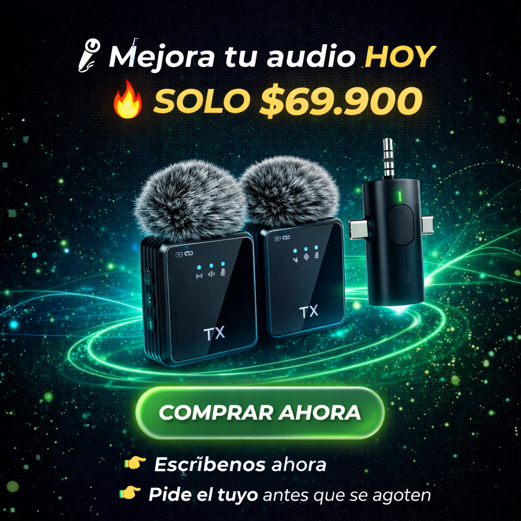 ¡GRABA COMO UN PRO DESDE HOY CON EL MICROFONO F11!