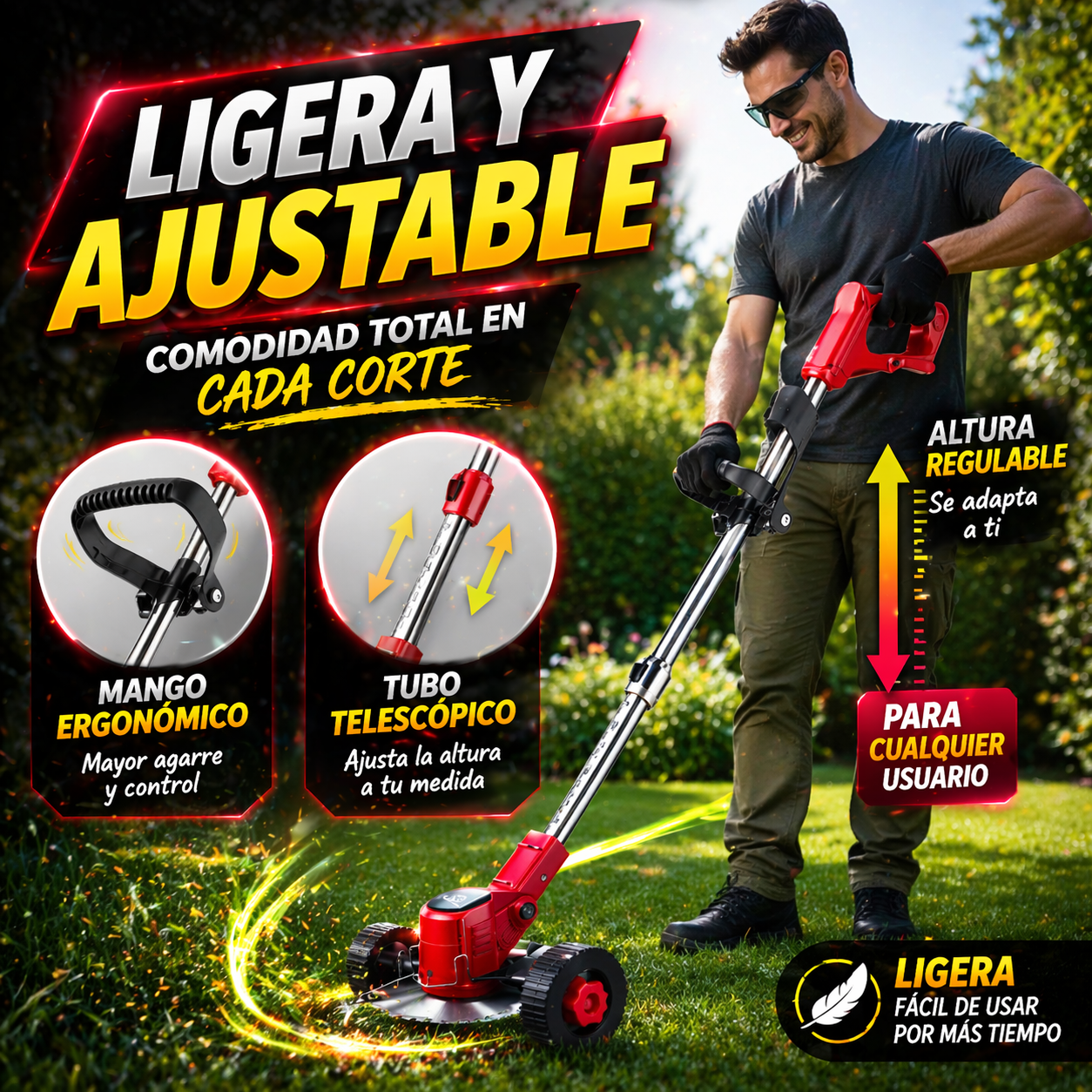 ¡CORTA TODO EN SEGUNDOS CON LA GUADAÑA ELECTRICA!