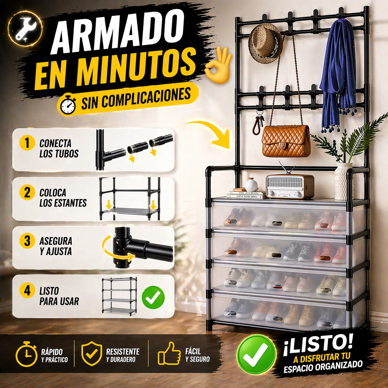 ¿TU CASA ES UN DESASTRE? DALE FIN CON EL ORGANIZADOR 5 NIVELES