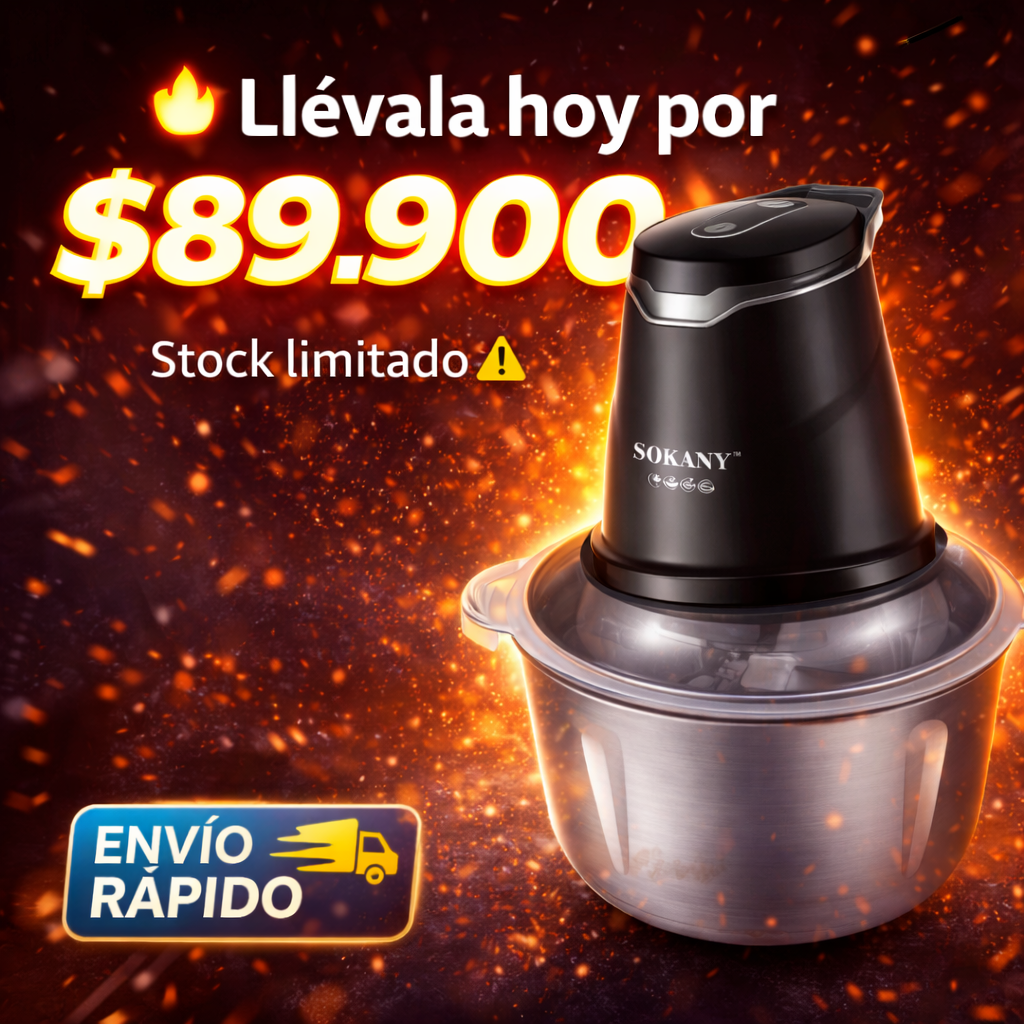 ¡Pica todo en segundos! La picadora 2 en 1 que necesitas