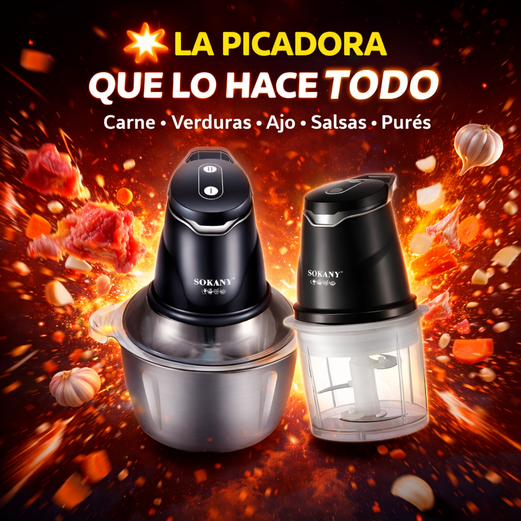 ¡Pica todo en segundos! La picadora 2 en 1 que necesitas