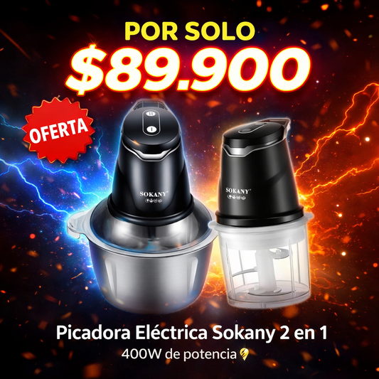 ¡Pica todo en segundos! La picadora 2 en 1 que necesitas