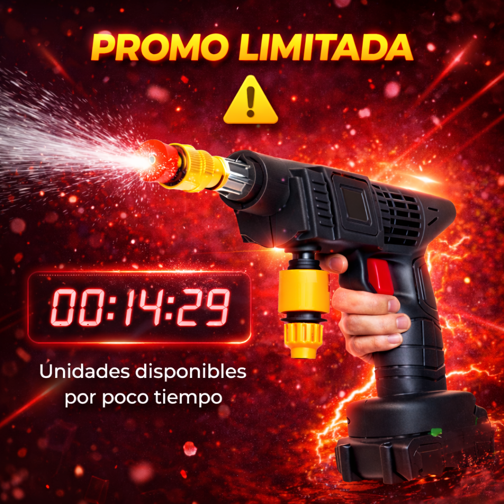 Limpieza extrema en segundos con la hidrolavadora portatil