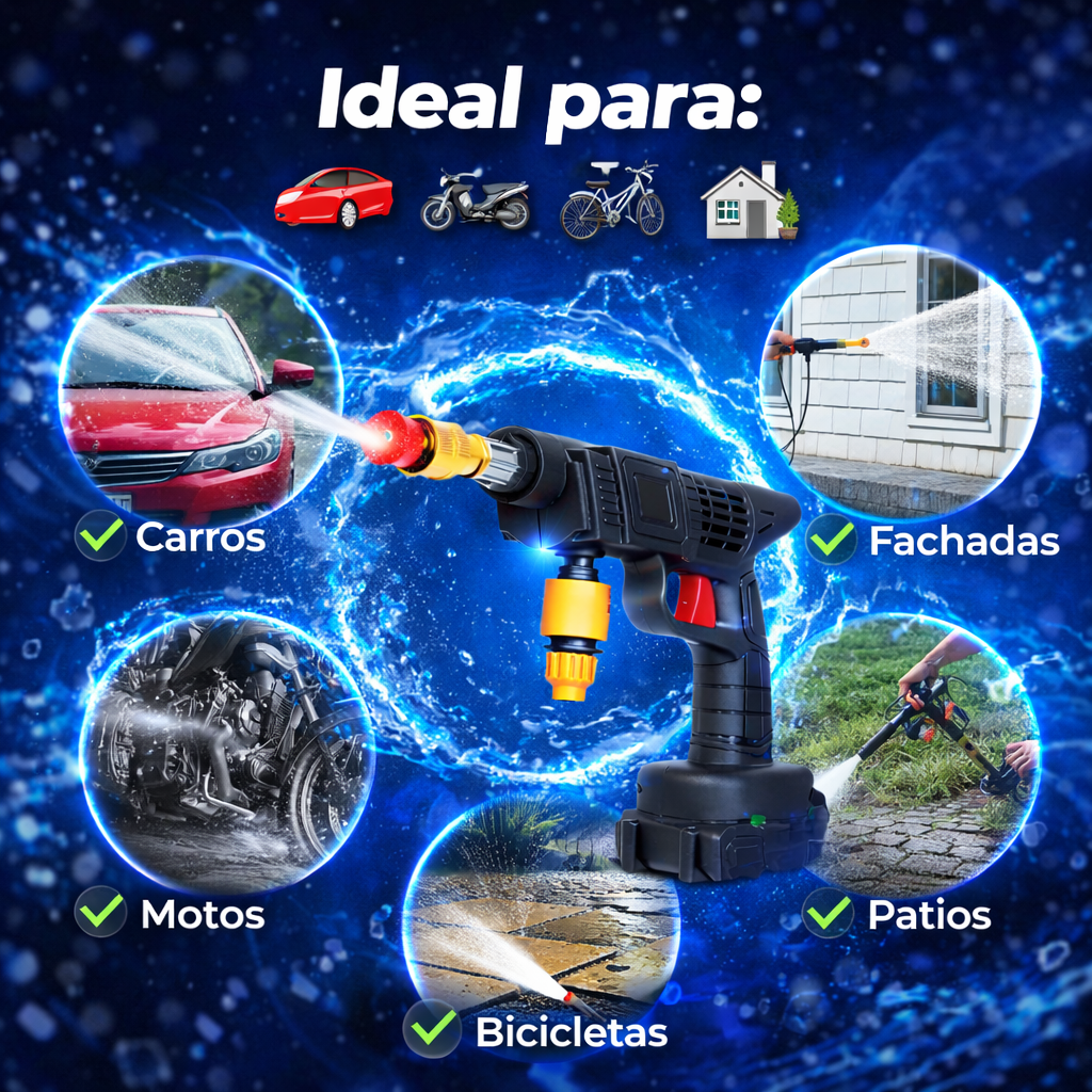 Limpieza extrema en segundos con la hidrolavadora portatil