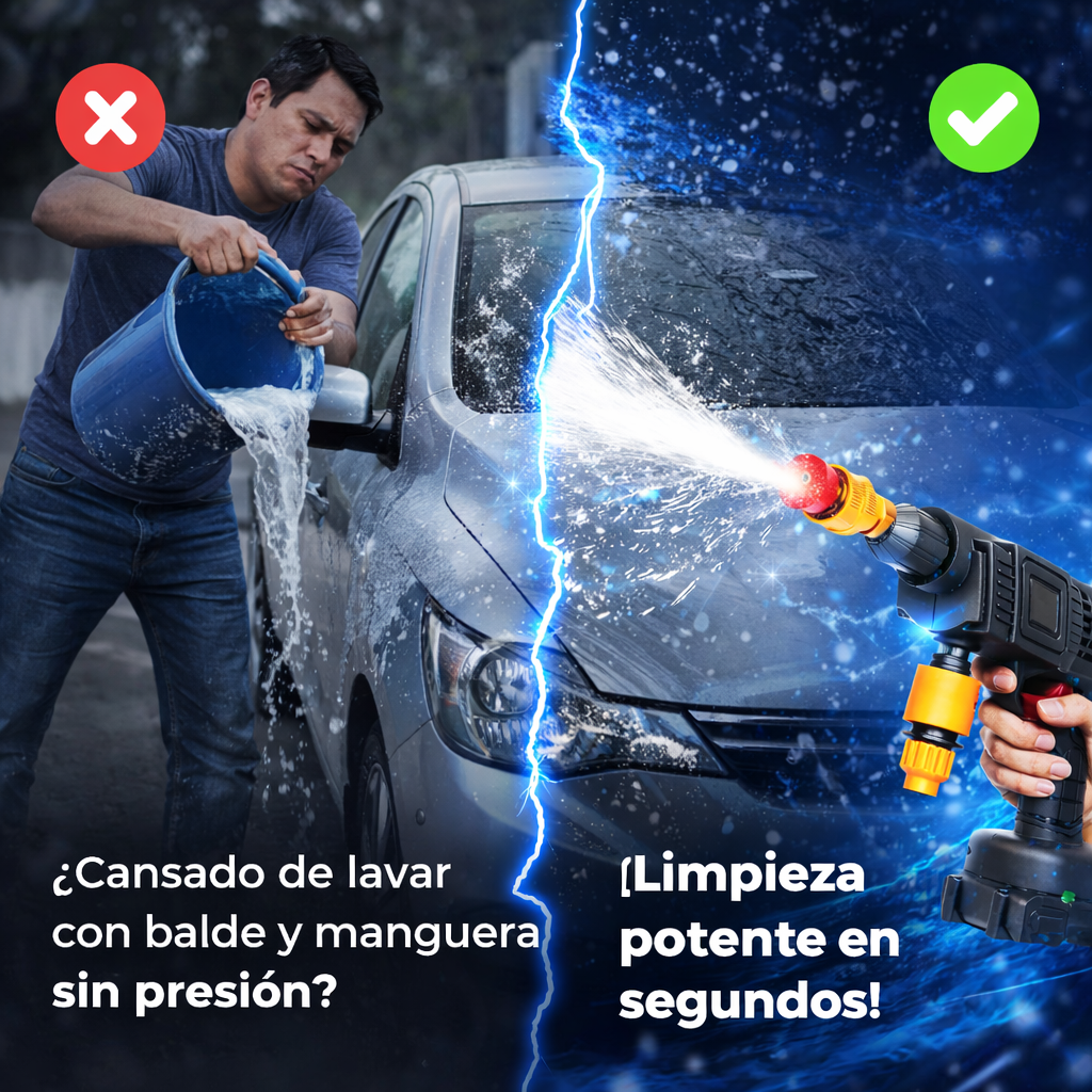 Limpieza extrema en segundos con la hidrolavadora portatil