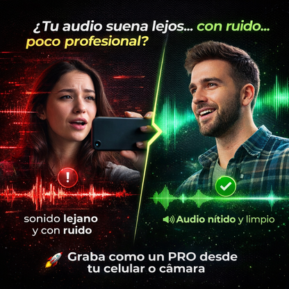 ¡GRABA COMO UN PRO DESDE HOY CON EL MICROFONO F11!